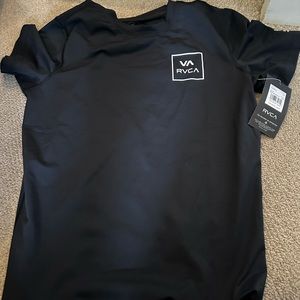 Black RVCA Boys rash guard